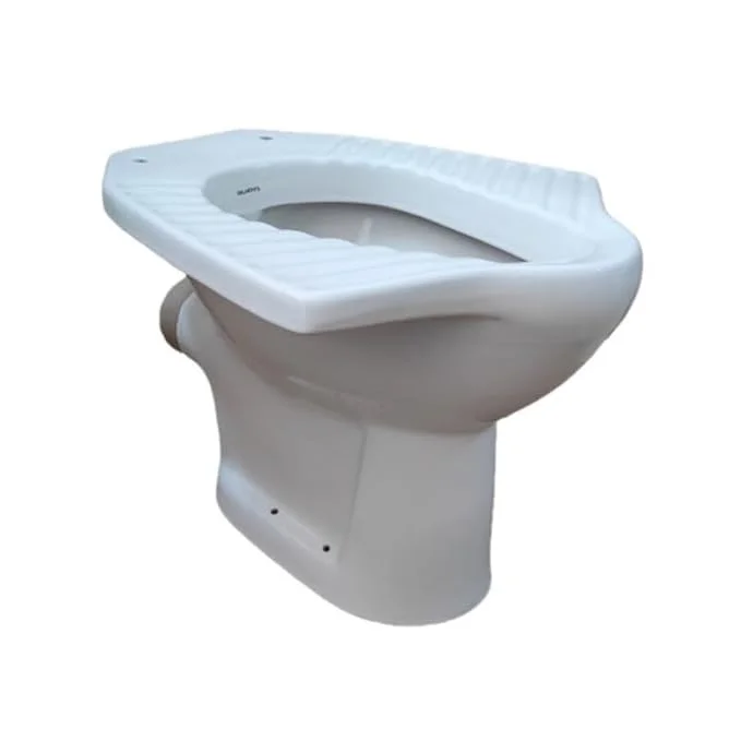 Belmonte Anglo Indian Toilet Commode Water Closet – P Trap White Ceramic EWC | Durable Anglo Indian WC for Home Bathroom & Commercial Use