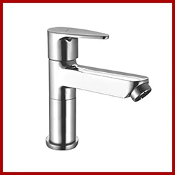 Zap Brezza Pillar Cock | Premium Brass Wash Basin Tap for Hot OR Cold Water | Elegant Chrome Finish | Modern Tall Design | Smooth Foam Flow