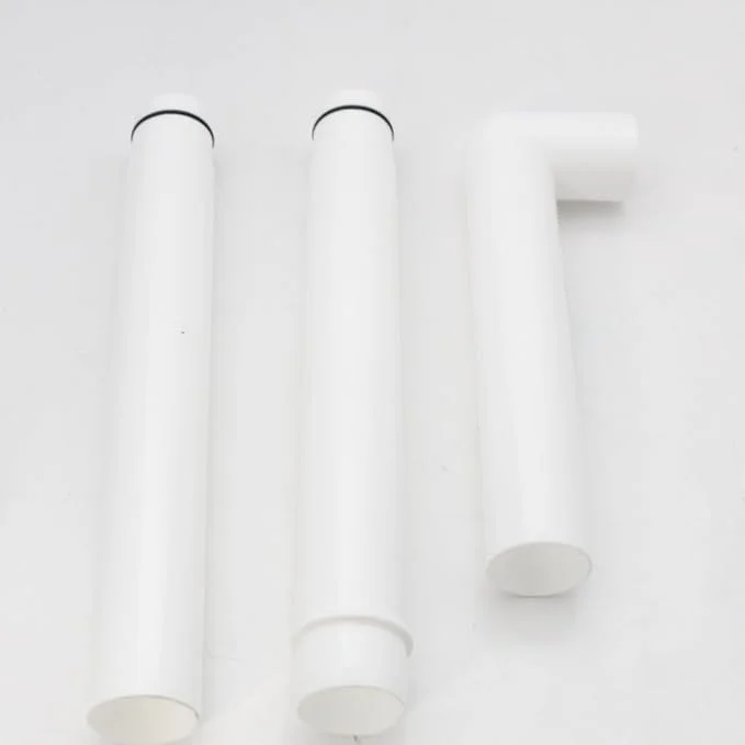 NEW WARE® PVC Long 3 Pc Bend Pipe for Flush Tank - Toilet Accessory for Smooth Water Flow (White)