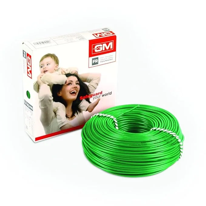 GM Flame Retardant Wire - 2.5 Sq mm (45m, Green)